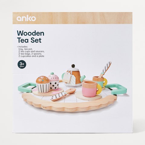 KMART Wooden Tea Set Shopee Malaysia