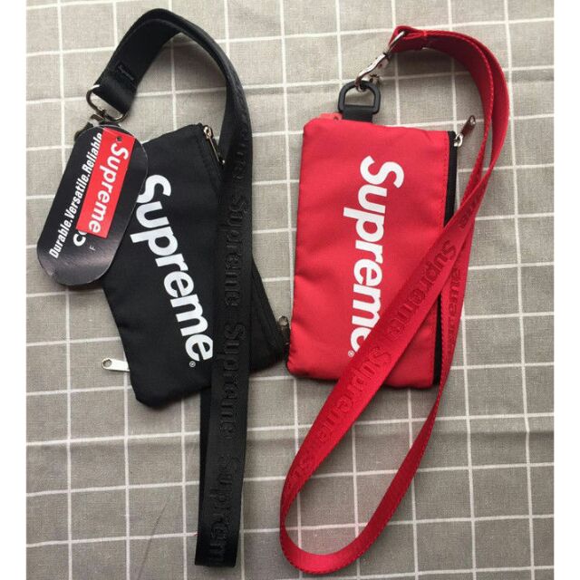 Supreme lanyard with phone bag casing GRED 3A Shopee Malaysia