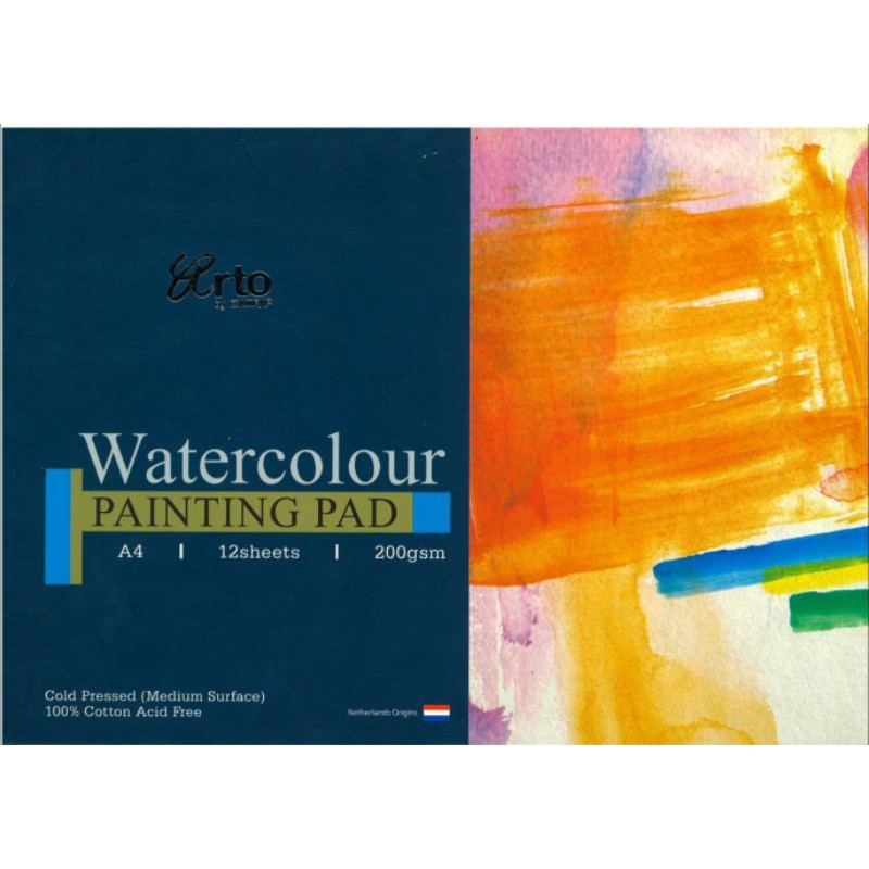 CAMPAP ARTO WATERCOLOUR PAINTING Pad A3/A4 200GSM CR36252/36253 ...