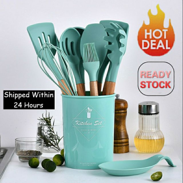 READY STOCK SET SENDUK SILIKON SET UTENSIL | Shopee Malaysia