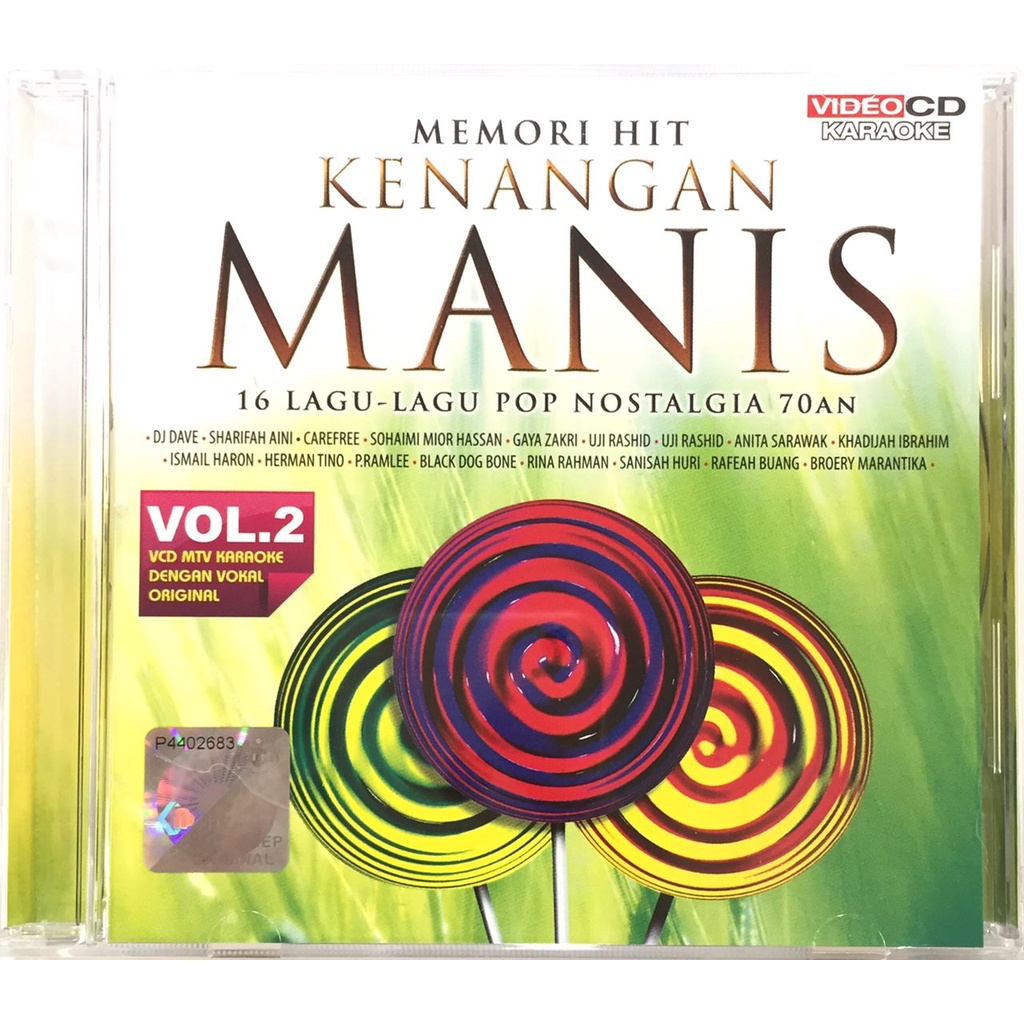 Memori Hit Kenangan Manis Vol 2 Mtv Karaoke Vcd Shopee Malaysia