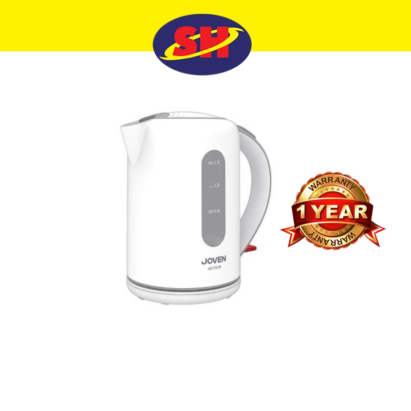 [𝐄𝐚𝐬𝐭 𝐌𝐚𝐥𝐚𝐲𝐬𝐢𝐚] Joven 1.7L Cordless Plastic Jug Kettle JK1701P (2200W