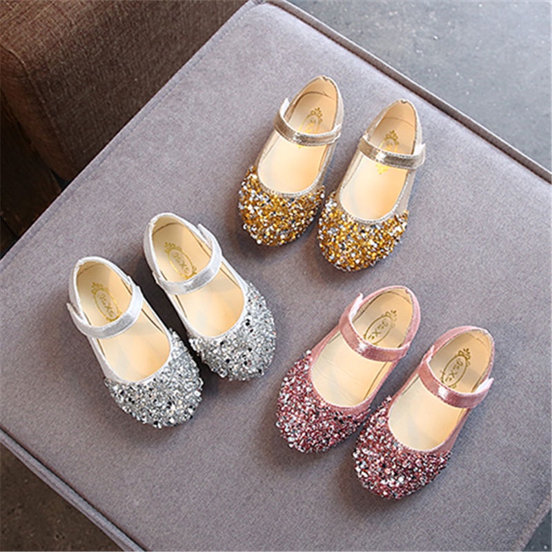 New girls dance shoes baby princess shoes children's sequins shiny