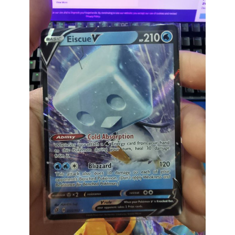 pokemon cardpokemon card original Pokemon TCG Pokemon V Trading card  (Water Type) [Drednaw, Eiscue, Wailord, Milotic] | Shopee Malaysia