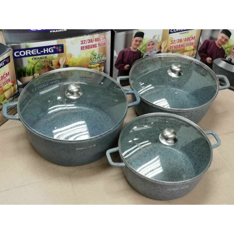 PERIUK RENDANG BATU COREL HG TUTUP FULLKACA | Shopee Malaysia