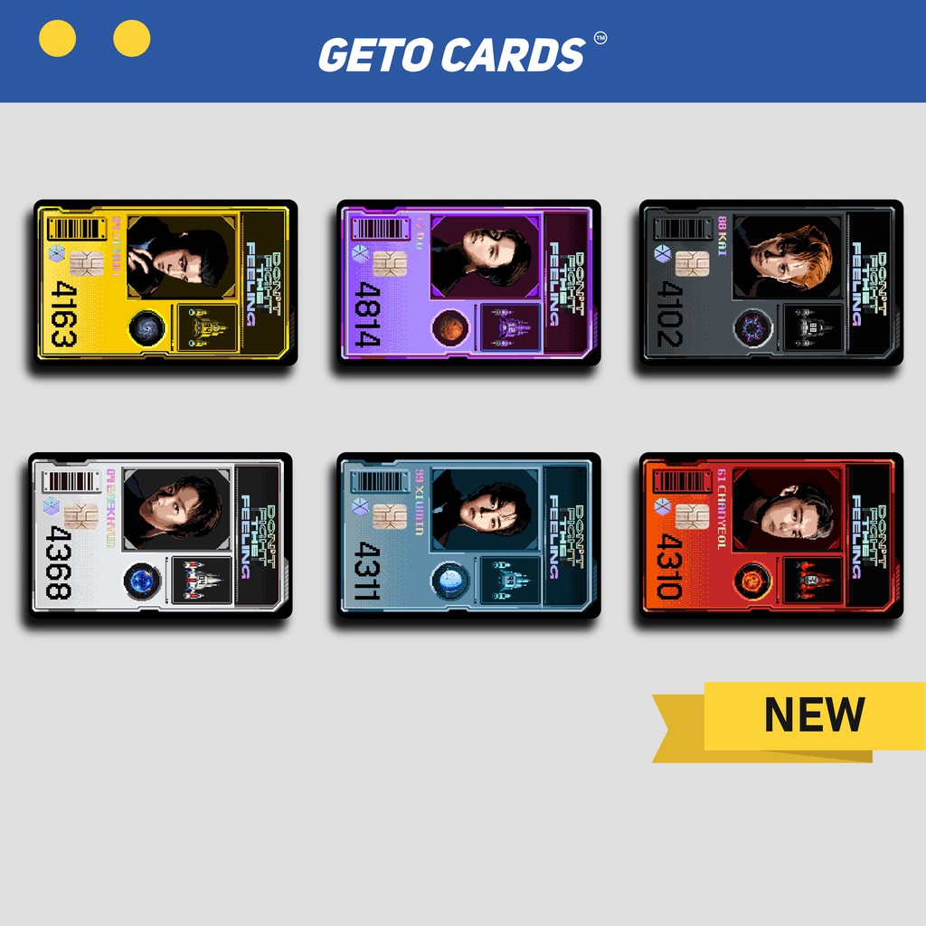Exo GAME CARDS | Geto CARDS (Skin/ATM Card Sticker) | Shopee Malaysia