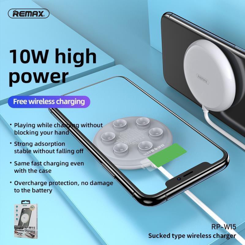 REMAX RP-W15 WIRELESS fast CHARGER | Shopee Malaysia
