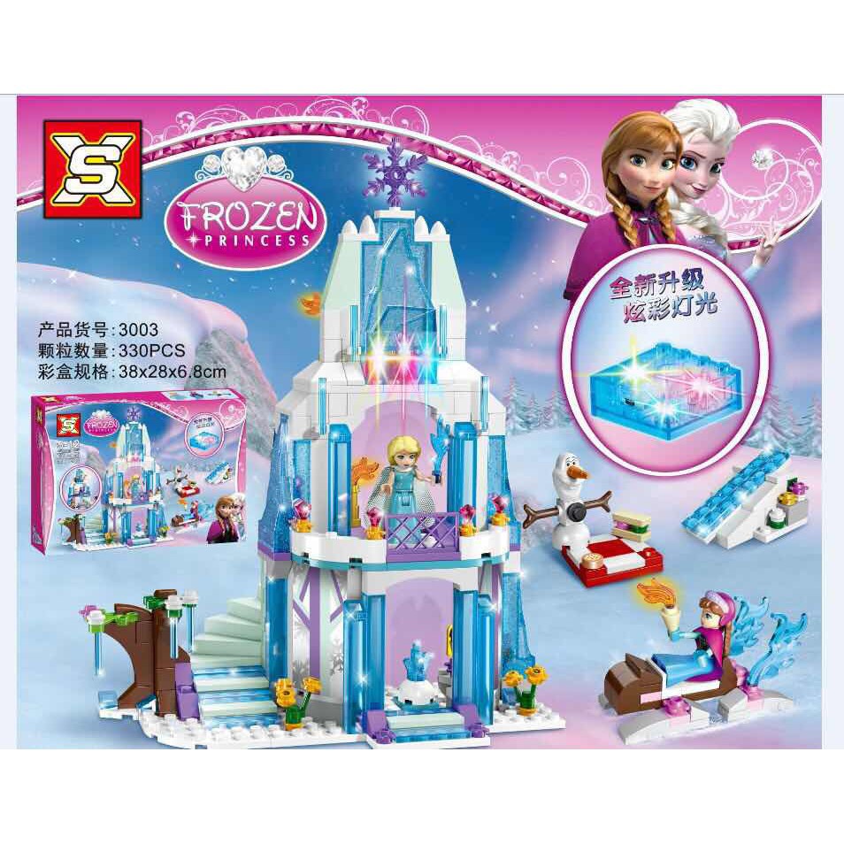 (Ready Stock) Frozen 2 Castle Building Blocks Ice And Snow Princess ...