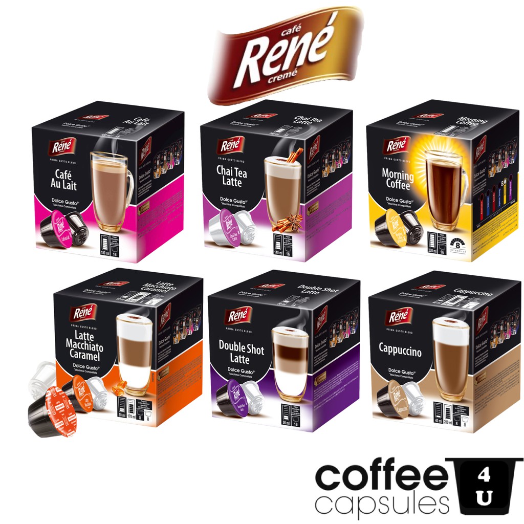 [CC4U] RENE Dolce Gusto Compatible Capsules Variety Shopee Malaysia