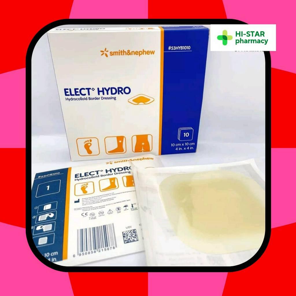 SMITH & NEPHEW ELECT HYDRO HYDROCOLLOID BORDER DRESSING 10CM X 10CM 1PCS (EXP03/2024) Shopee