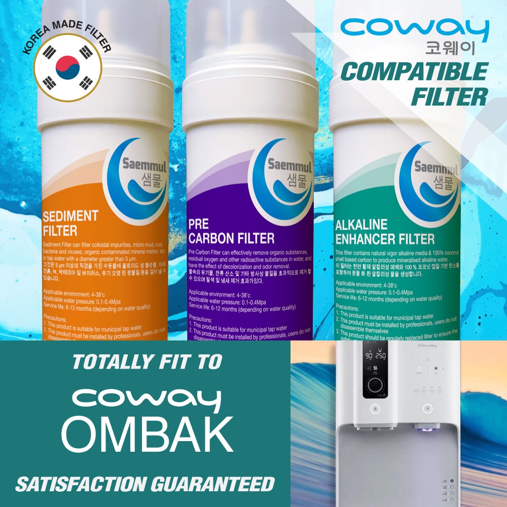 Korean Alkaline Water Filter For Coway OMBAK Filter Replacement