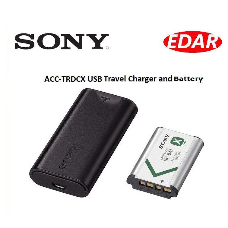 Sony Usb Travel Charger And Battery Kit Acc Trdcx Original Sony