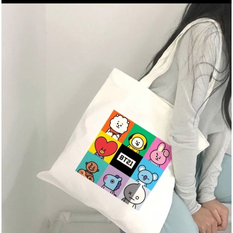 Tote bag 2025 bt21 shopee