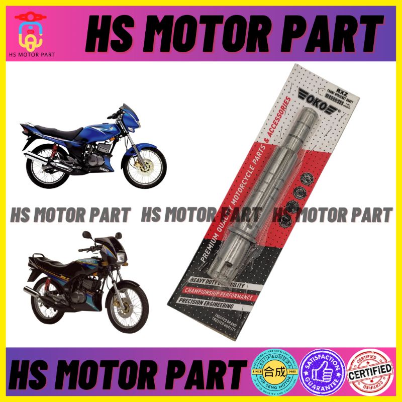 HSMOTORPART Rxz Front Sprocket Shaft Oko Original,Rxz Counter Shaft Oko ...