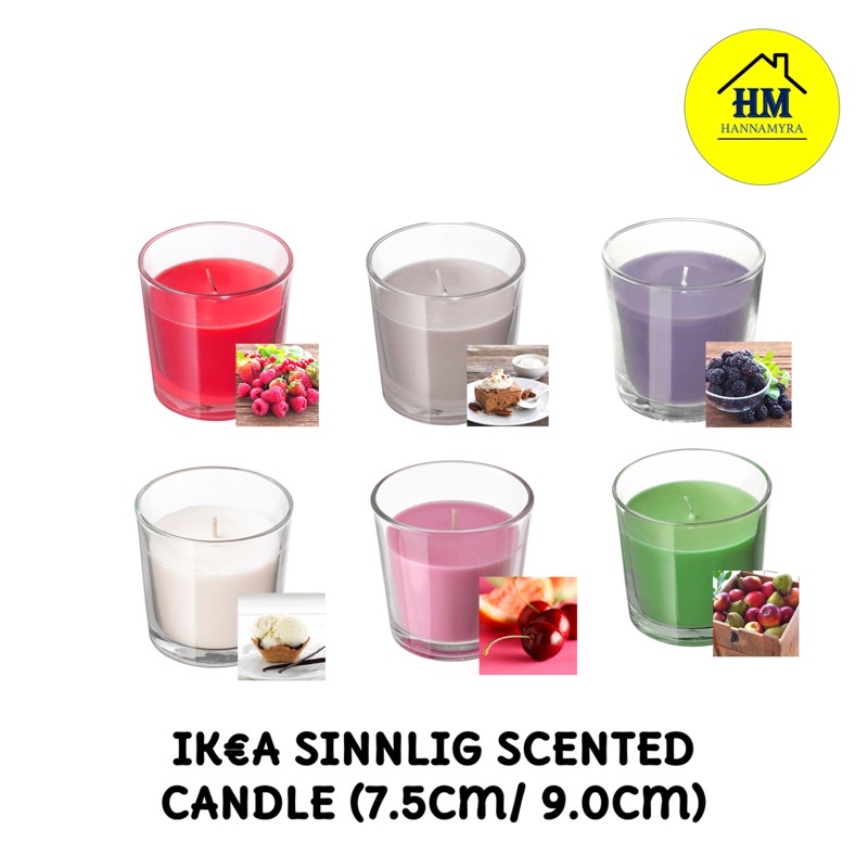 Ik*a S*nnllg Scanted Candle In Glass (7.5cm & 9.0cm) 