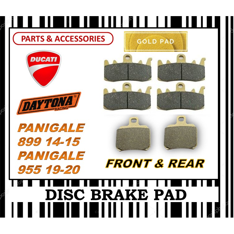 DUCATI PANIGALE 899 955 BRAKE PADS SET SUPERBIKE FR0NT & REAR DAYTONA