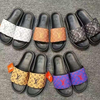 kasut lelaki ◣100% Original ◢ New Monogram Lv Louis Vuitton Men slipper men  sandal lelaki