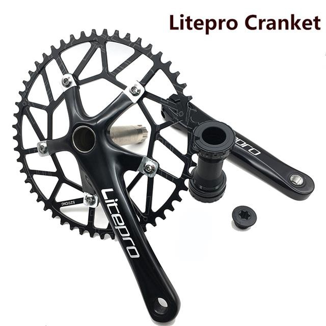 Folding cheap bike crankset