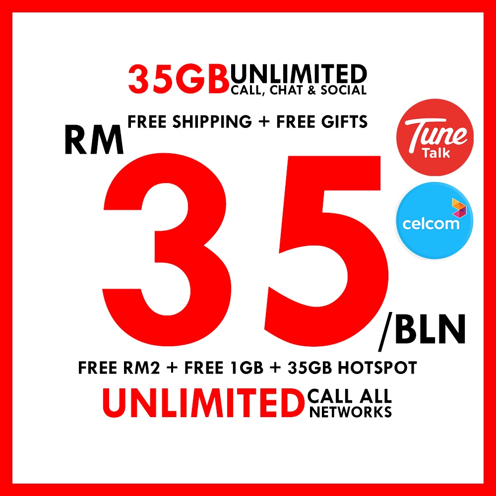 FREE Sim Card 35GB Unlimited Data Call Hotspot Simkad