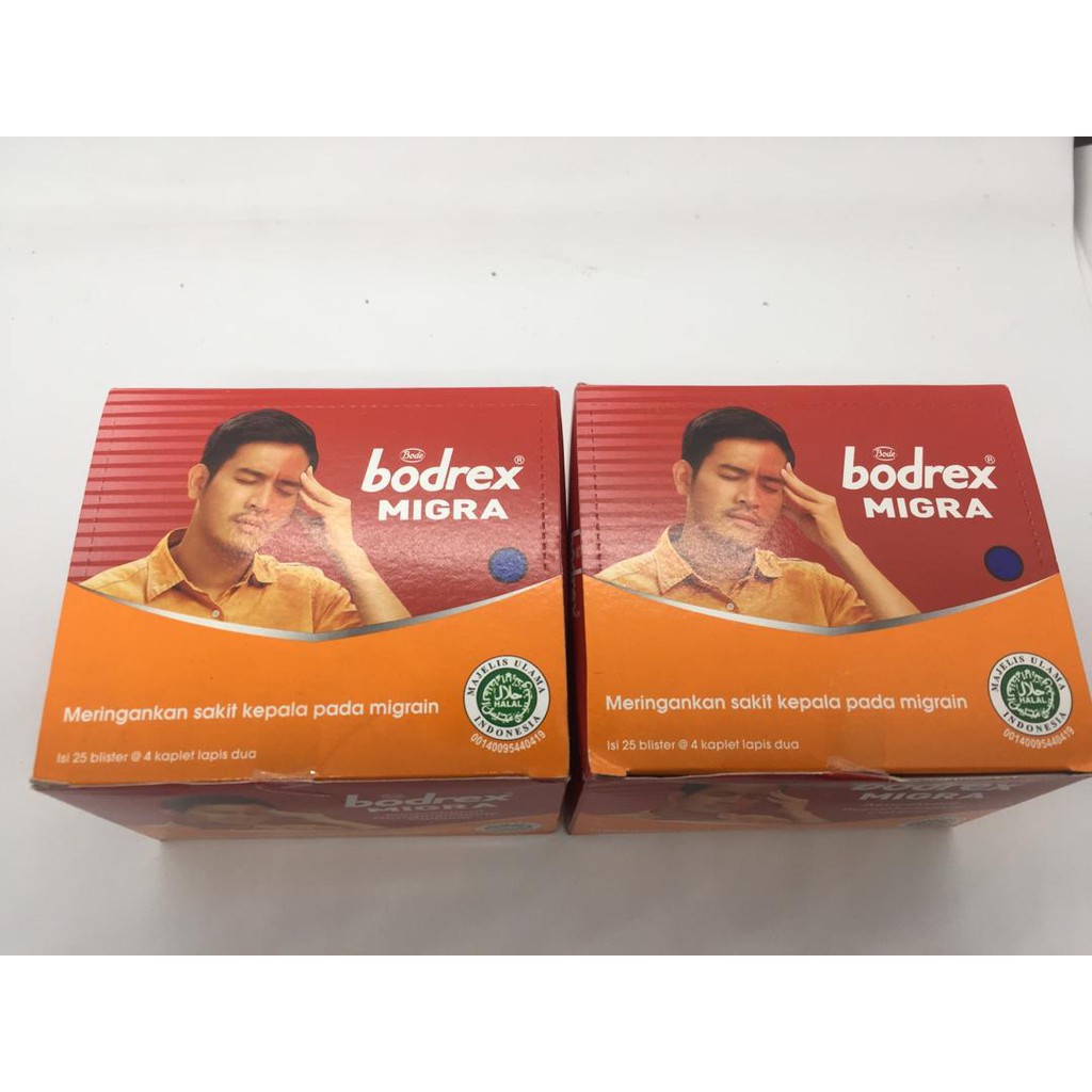 BODREX MIGRA UBAT SAKIT KEPALA MIGRAIN [HARGA UNTUK 1BOX@25PAPAN]