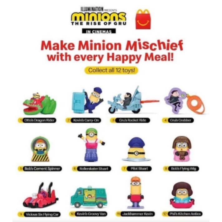 Happy Meal Minions Rise of Gru 2022