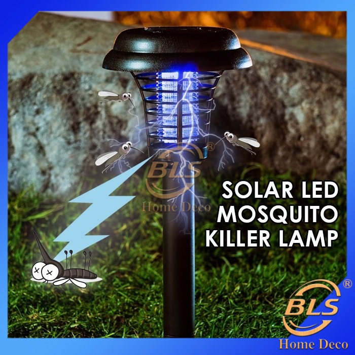 Solar Powered Mosquito Killer LED Lamp Anti Mosquito Insect Pest Killer ...