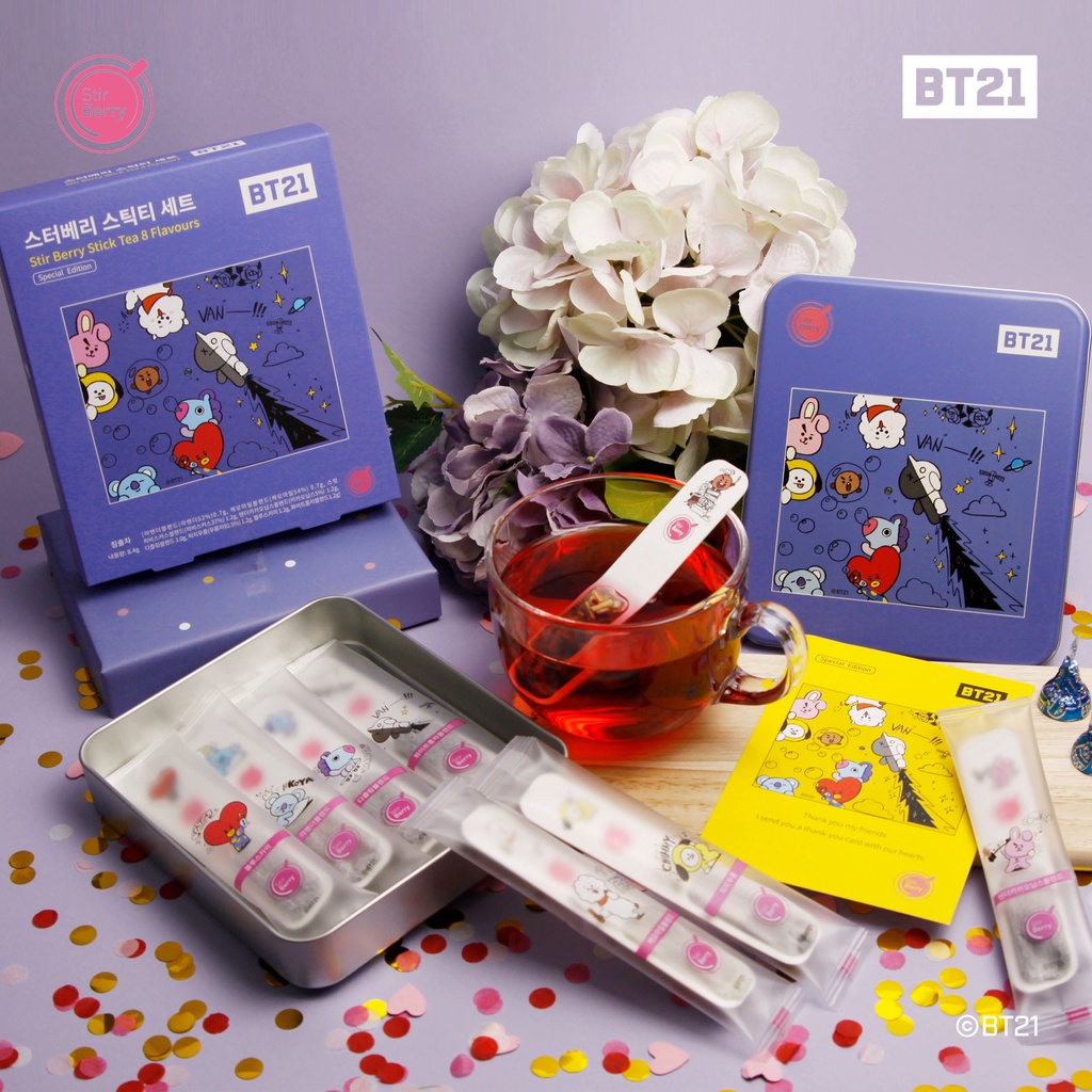 [BT21] Stir Berry Stick Tea - Special Edition | Shopee Malaysia