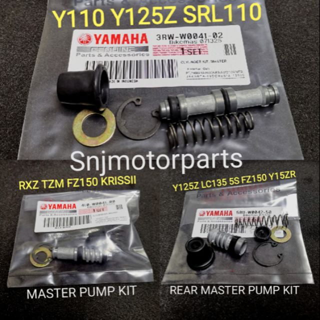 Y110 SRL110 Y125Z RXZ TZM Y125Z LC135 Y15 FZ FRONT REAR DISC BRAKE ...