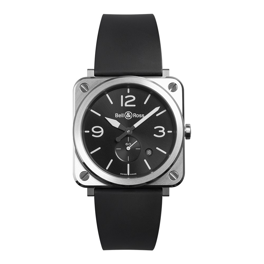 Bell Ross BRS BLC ST Men s Analog Watch BR S STEEL 39mm Quartz