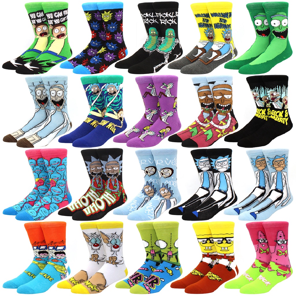 Funny Cartoon Man Socks | Shopee Malaysia
