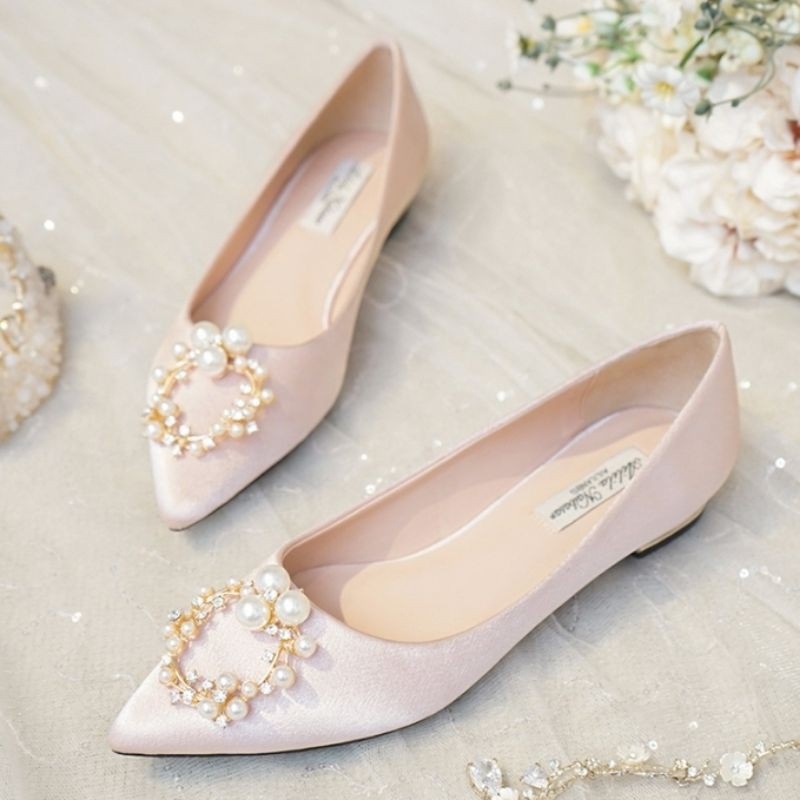 Rhinestone flats hot sale for wedding