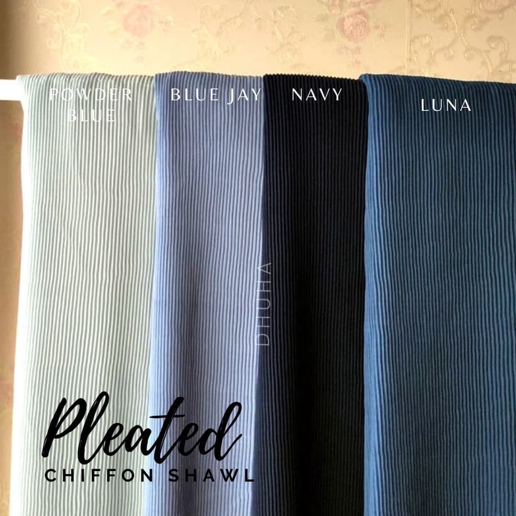 shawl pleated