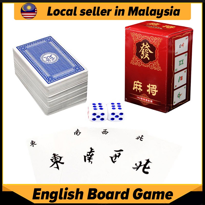 40mm Mahjong Set High Quality Mahjong Cute Pink Table Games 144pcs Mahjong  Tiles Chinese Funny Family Table Board Game with Box