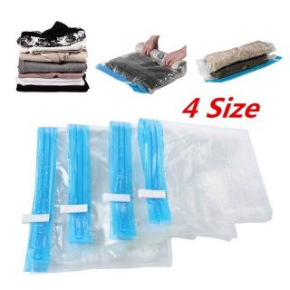 1pc Travel Transparent Hand-rolled Vacuum Compression Bag