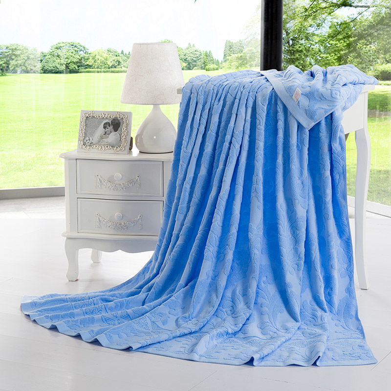 100 cotton towel is thickened double air conditioning blanket single queen king size washable blanket Adult towel blanket winter single child blanket Shopee Malaysia