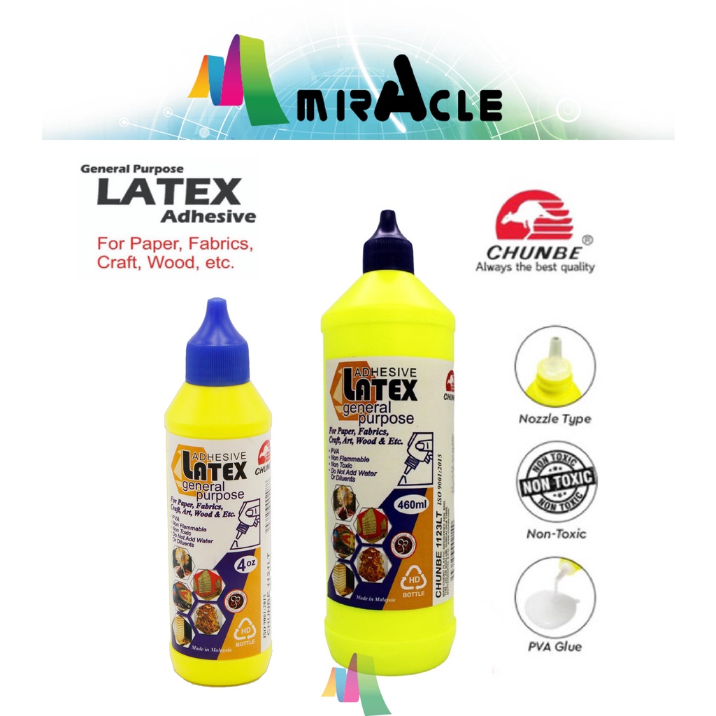 Adhesive Latex General Purpose Glue Gam Putih Gam Bunga Orkid Gam Lumut ...