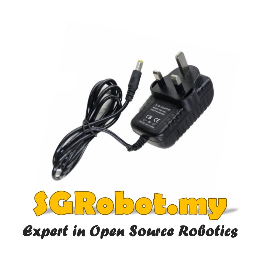 ⚡ AC to DC Power Supply Adapter DC 5V 2A 5.5mm Arduino/CCTV | Shopee ...