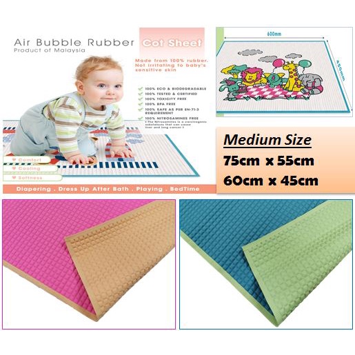 Rubber Changing Mat Baby Mat Cotsheet (Medium Size) Shopee Malaysia