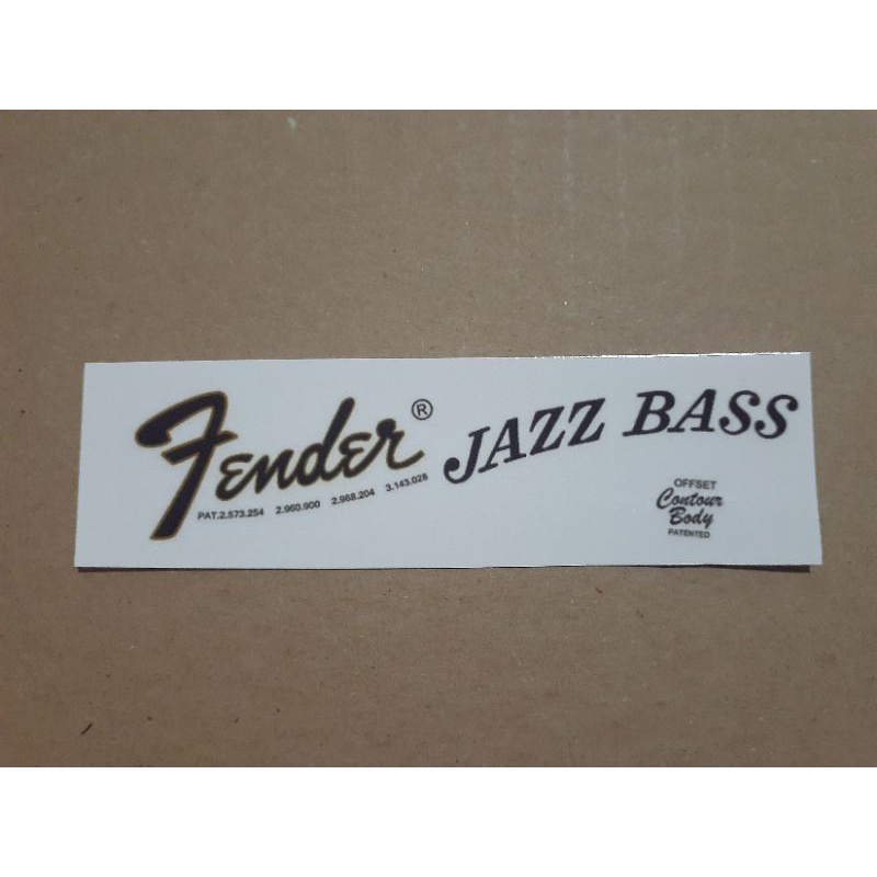 fender jazz bass headstock logo waterslide decal Shopee Malaysia