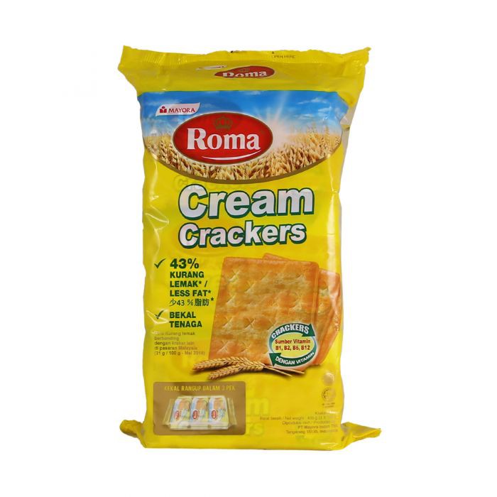 Ready Stock ROMA CREAM CRACKERS 369g ( 3 x 123g ) | Shopee Malaysia