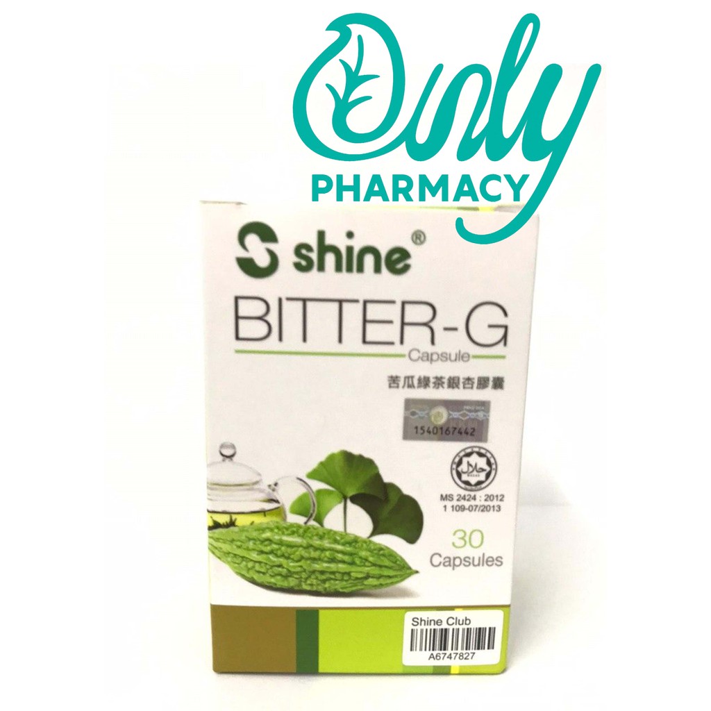 Shine Bitter-g Capsules 30s Peria Katak  Bitter Gourd  苦瓜粒 (kencing 