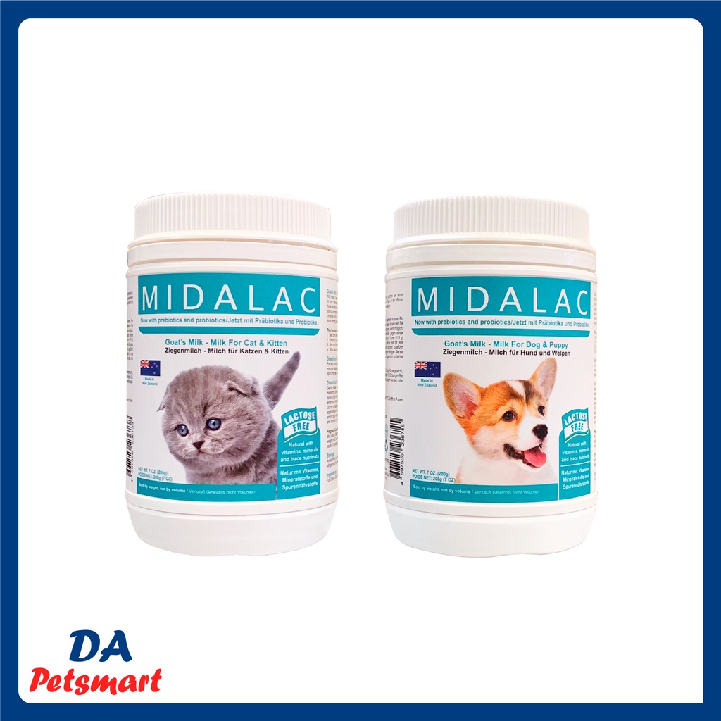 Midalac Goat Milk Powder For Cats Dogs 200g