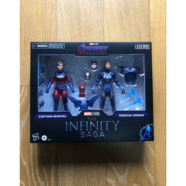 marvel legend series captain marvel rescue armor in infinity saga ...