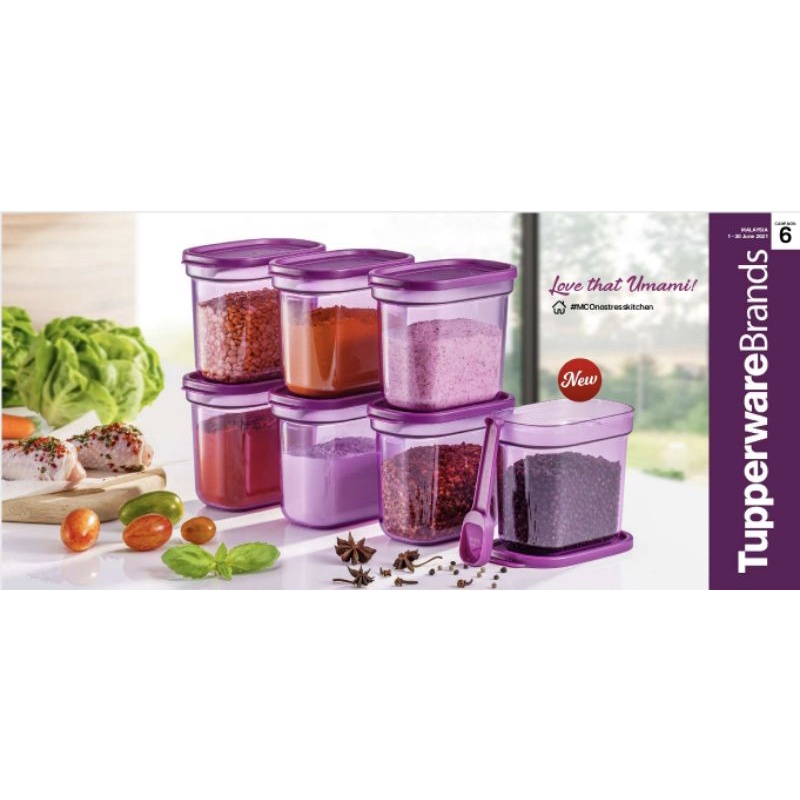🔥Hot Item🔥 TUPPERWARE Umami Collection PURPLE | Shopee Malaysia