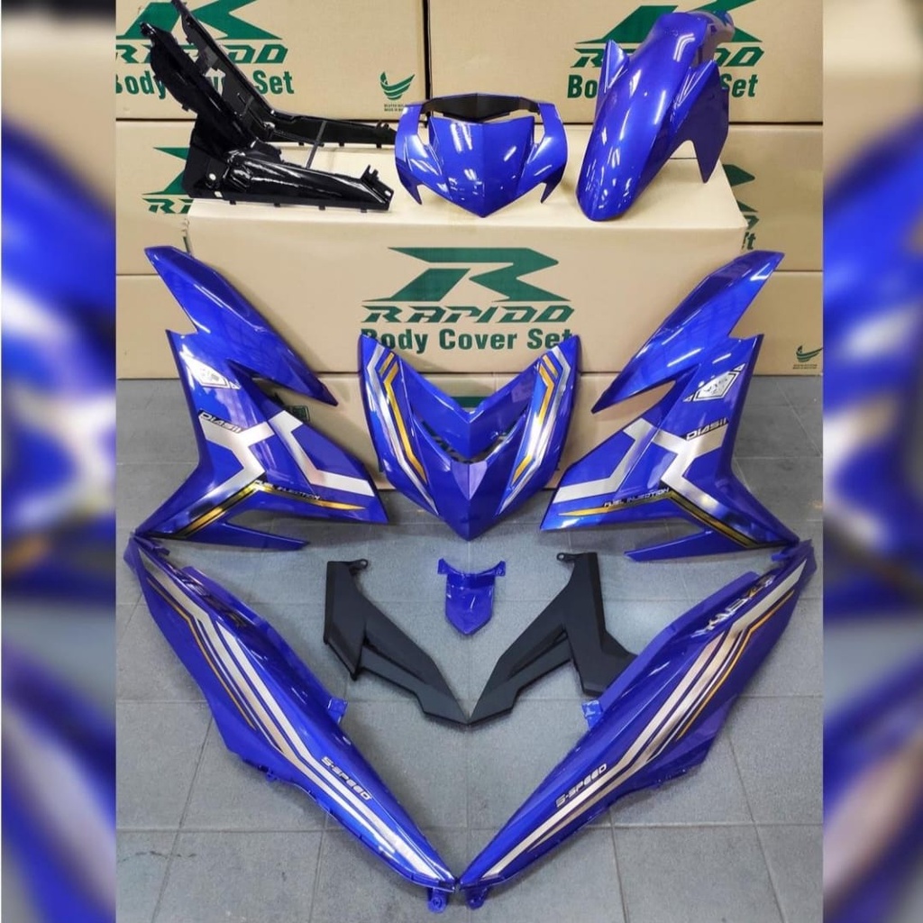 Raedy Stock Y Zr V V Chrome Sticker Sticker Tanam Rapido Body Cover Set Y V V