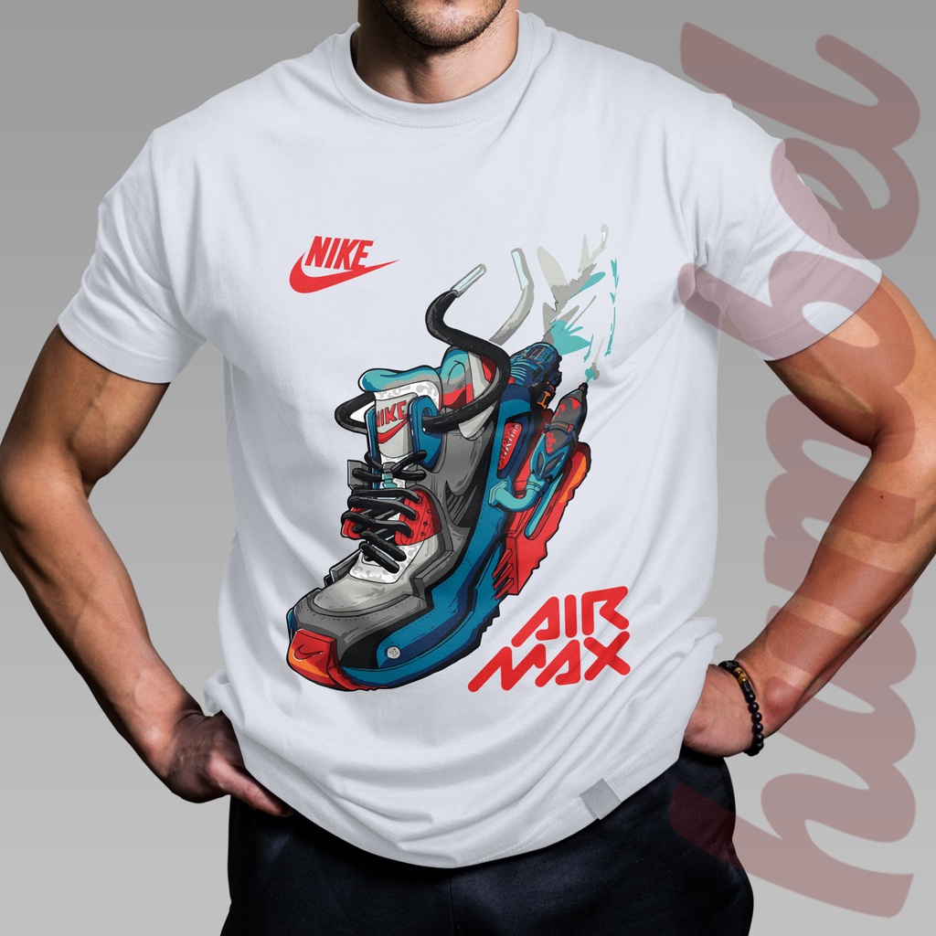 Air Max T shirt Men Clothing Baju Lelaki Street Wear Graphic Sport Casual Design Tees Shopee Malaysia