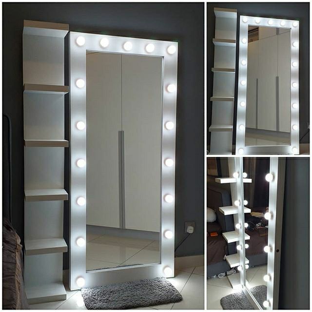 Standing deals vanity mirror