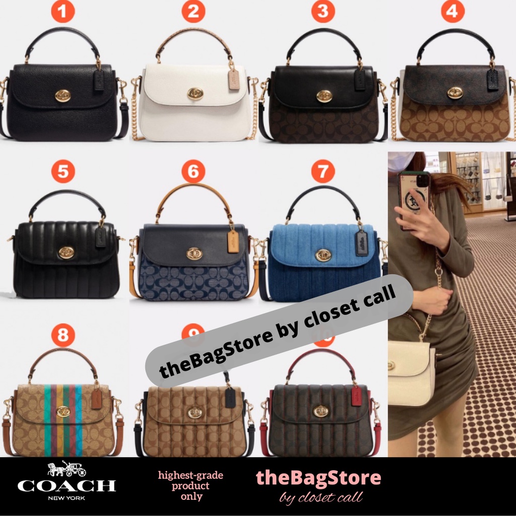 (2023 superb quality!) COACH Marlie Top Handle Satchel Shopee Malaysia