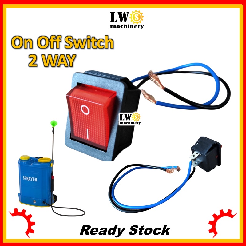 2 Way ON/OFF Switch Knapsack Battery Sprayer Koshi FST Victa Kaba Ogawa ...