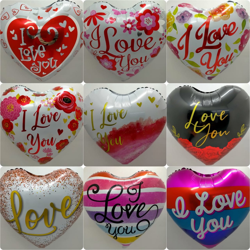 18 Inch I Love You Foil Balloons | Shopee Malaysia